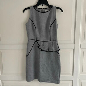 Millie linen blend tweed peplum sheath dress 30616